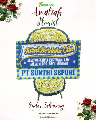 Papan Bunga Duka di Lenteng Agung